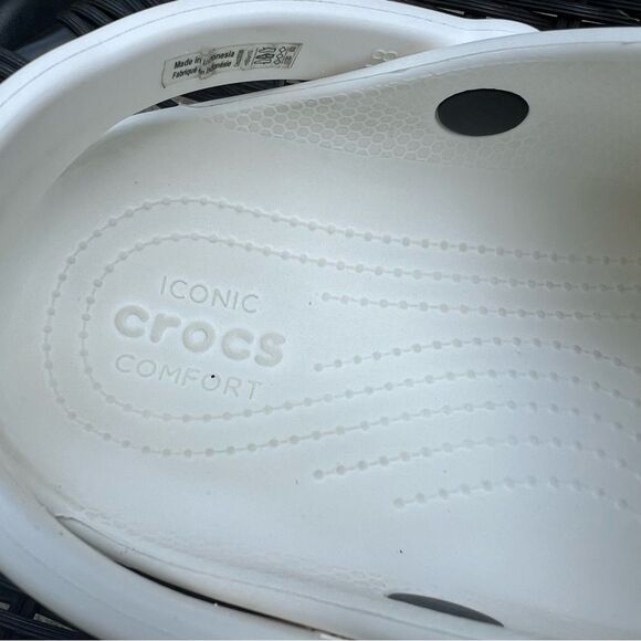 Crocs Adults Bayaband Logo White & Pink Women’s 10 // Men’s 8 - Picture 11 of 16